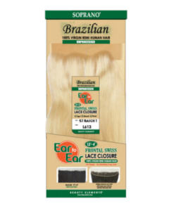 Beauty Elements Soprano Brazilian 13x4 Frontal Swiss lace Human Hair Closure